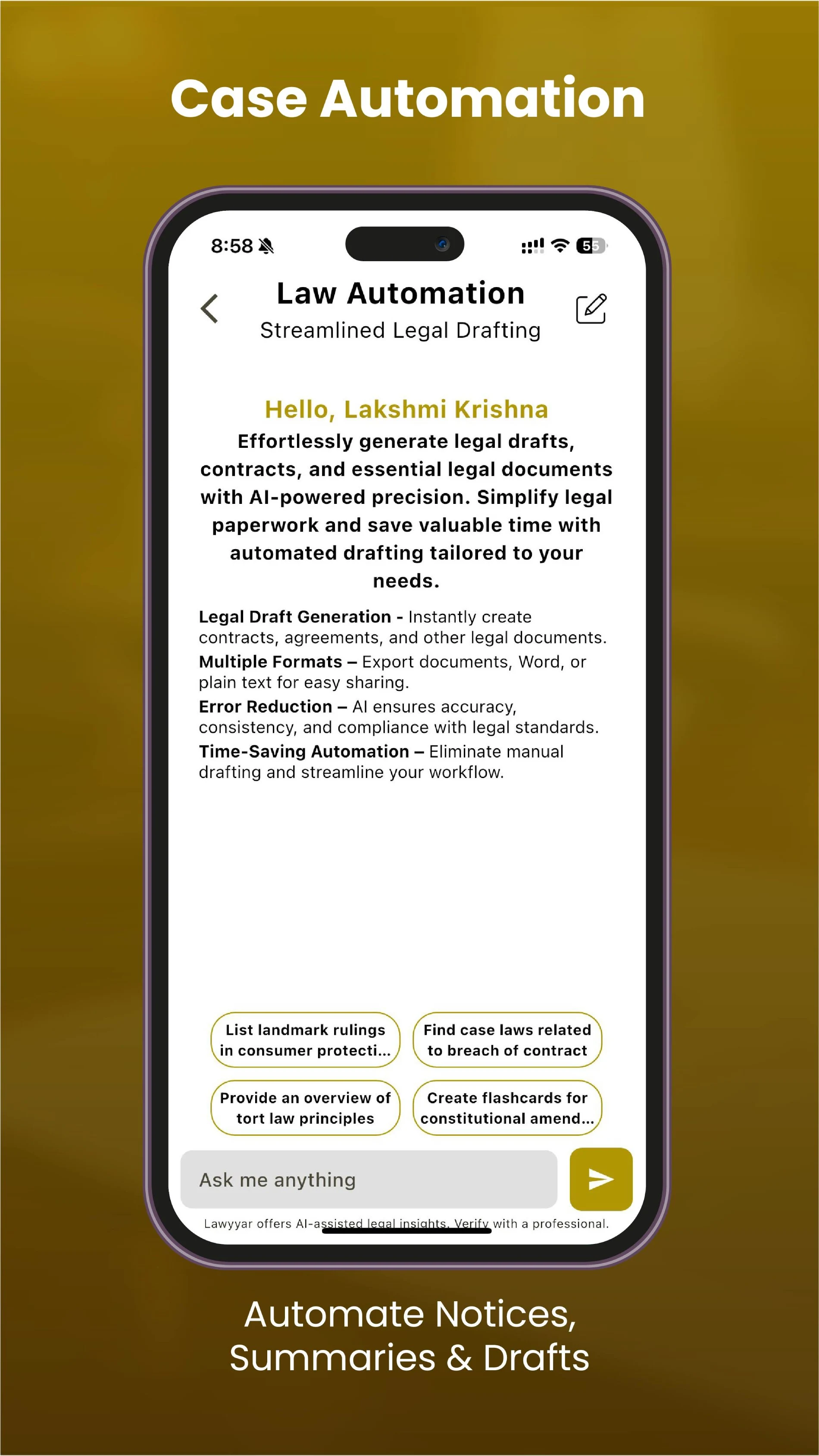 Lawyyar – Your Legal Companion screenshot